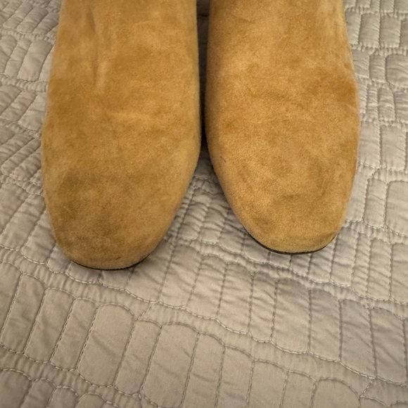 Kate Spade Alihandra Camel Suede boots Size 8M EUC Upper Leather - Picture 6 of 13
